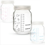 6 Frascos / Potes Vidro P/ Leite Materno - Graduação 200ml
