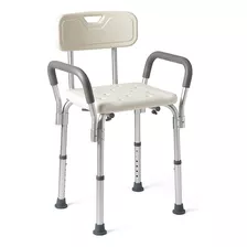 Medline Mds89745ra Silla De Regadera Con Reposabrazos Acolch