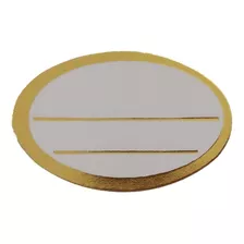 Etiqueta Adesiva Com Duas Linhas Em Branco 1.000 Unidades Cor Dourado