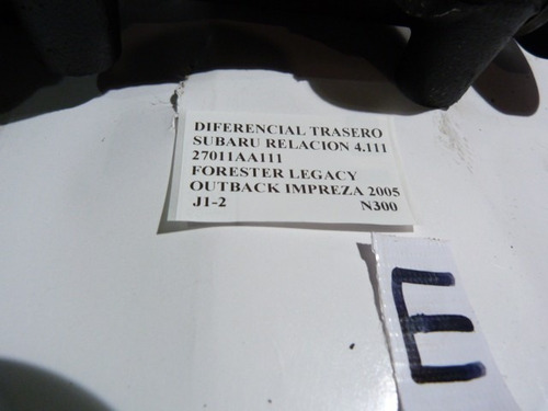 Diferencial Trasero Relacin 4111 Subaru Outback Legacy 2005 Foto 3