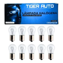 10 Lâmpadas 2 Polos Luz De Freio Lanterna P21/5w Bay15d 12v