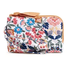 Vera Bradley Cartera De Algodón Con Cremallera Doble Para Mu