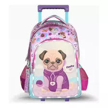 Mochila Footy Dog Con Carro 18 Pulgadas Escolar Mundo Moda24