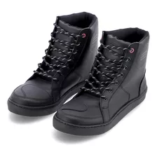 Zapatillas Para Moto Urbana Bota Cuero Eco Bozaki -motoclick