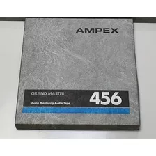 5x Fita Gravador Rolo Ampex 456 Grand Master Plastico Ambar