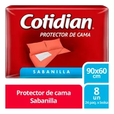 Protector De Cama Cotidian O Sabanillas Cotidian 8 Unidades