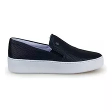 Tênis Feminino Bottero Em Couro Slip On 