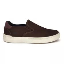 Tênis Slip On Masculino Couro Acostamento Original