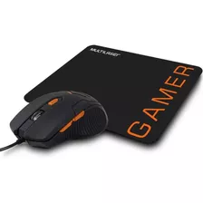 Kit Gamer Mouse E Mouse Pad Mo274 3200dpi Preto Multilaser