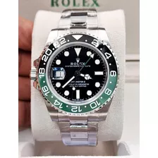 Reloj Rol Gmt Master Heineken Eta Suizo Grabado 41 Mm Automa