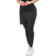 Calça Saia Fitness Moda Evangelica Saia Transpassada Legging