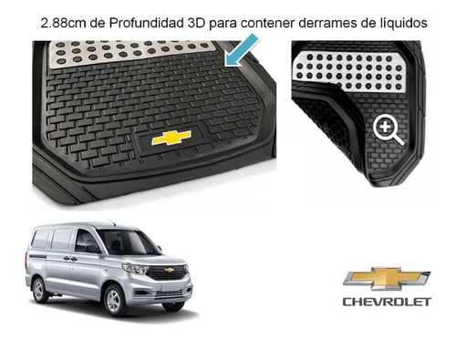 Tapetes 4pz Charola 3d Logo Chevrolet Tornado Van 21 A 23 Foto 5