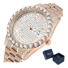 Relojes De Calendario Missfox Impermeables Con Diamantes Par