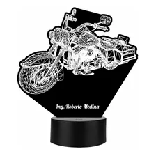 Lámpara Motocicleta Led 3d Personalizada Art13214