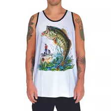 Camiseta Regata Animal Peixe Tucunaré Lago Rio Fish 2