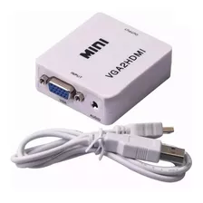 Convertidor Adaptador Hdmi A Vga Audio Cualquier Dispositivo