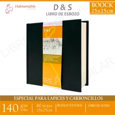 Cuaderno Cuadrado D & S Black 25x25 Hahnemuhle Esbozo