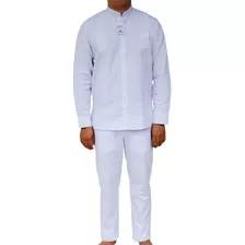 Conjunto Hombre: Camisa Neru Manga Larga + Pantalón Clásico