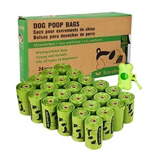Poop Bags Biodegradable 24 Rolls360 Bolsas Con Dispensador D