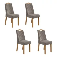 Conjunto 4 Cadeiras Vênus Móveis Lopas