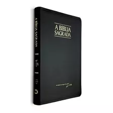 Bíblia Sagrada Fina Acf | Letra Grande | Semi Luxo | Preta