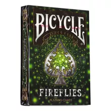Baraja De Póquer Bicycle Fireflies Premium Con Dorso Coloreado En Inglés