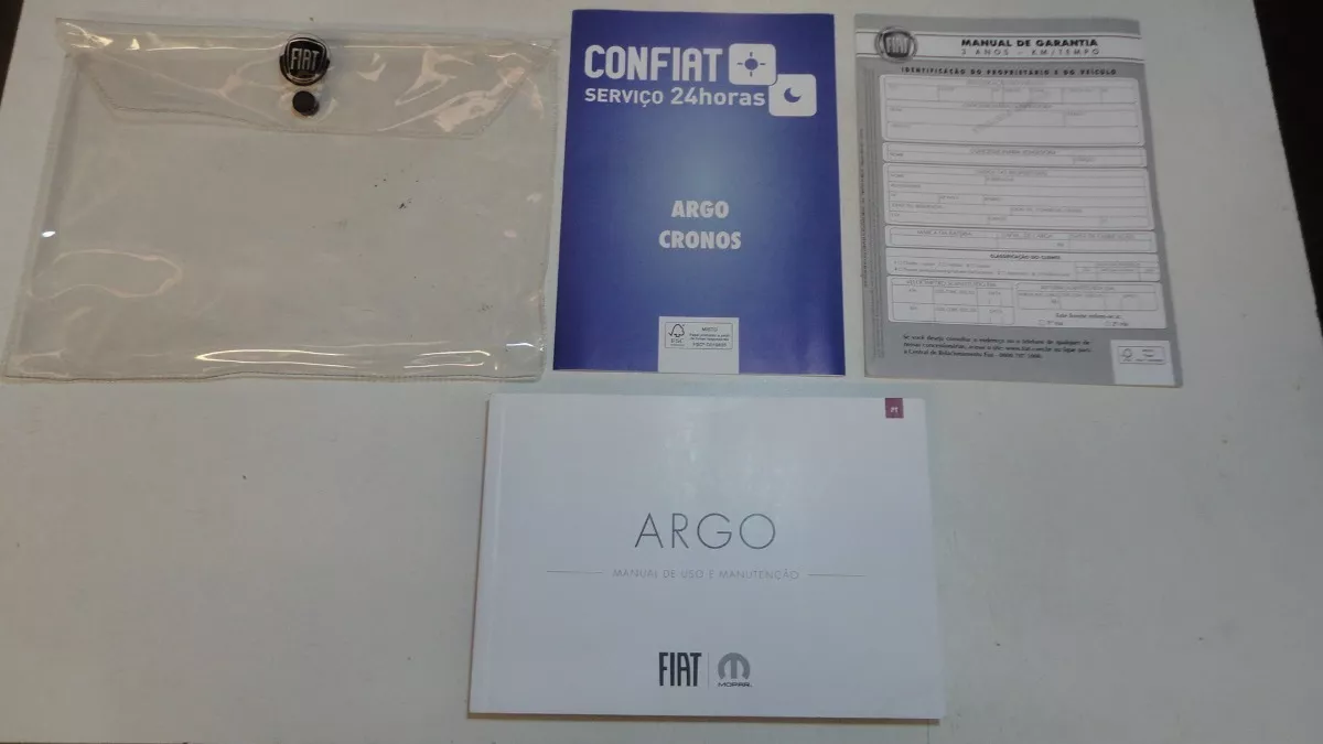 Em Branco Manual Fiat Argo 2021 2022 Original Flex