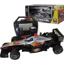 Carro Formula 1 Deluxe Controle Remoto Emoção Á Mil Por Hora Cor Preto