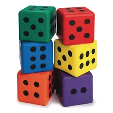 S Y S Worldwide Large 3 Foam Dice Juego De 6