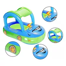 Flotador De Piscina Inflable Para Bebés Con Toldo, Natación