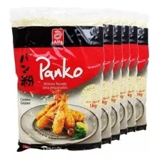 Kit 10 Pacotes 1 Kg - Farinha Empanar Panko Alfa 1k 