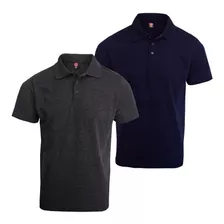 Camisa Polo Básica Piquet Para Uniforme Kit 2 Polos