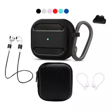 Funda Silicona Rigida Wiwu Para AirPods 3 Gen + 6 Accesorios