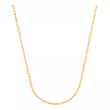 Colar Chapinhas Feminina Amoeto Semijoia Banhado Ouro 18k Cor Dourado