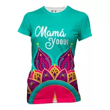 Playera Sublimada Mamá Yogui Ejercicio Yoga Relax Mandala