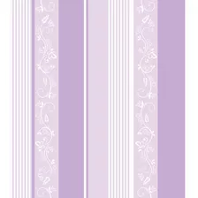 Papel De Parede Quarto Infantil Lilas Autocolante 3m - 786