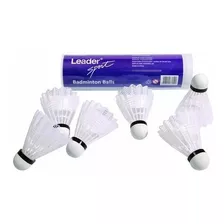 Tubo Peteca Badminton Leader Nylon C/ 6 Pcs