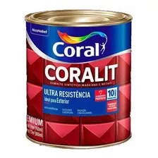 Tinta Coralit Esmalte Sintético Acetinado - 900ml - Coral