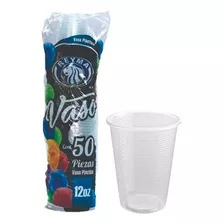 Vasos Desechables Transparentes Reyma Para Fiesta #12 50pz