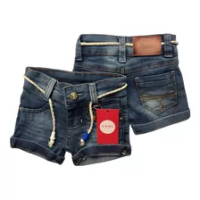 Shorts Jeans Infantil Menina Tamanho 1 2 3 Anos 