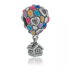 Berloque Separador Balão Colorido Em Prata 925