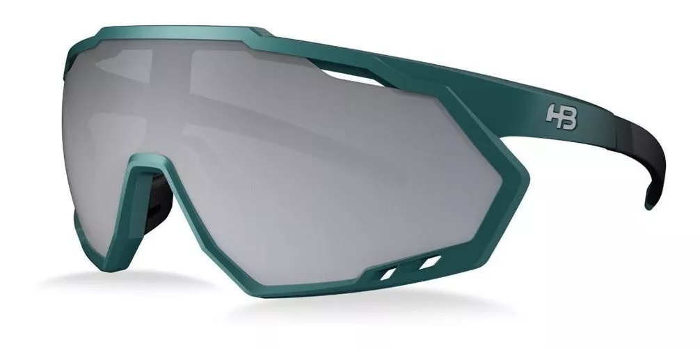 Oculos Hb Spin Verde Degrade Lente Silver E Transparente
