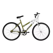 Bicicleta Aro 26 Ultra Bikes Bicolor Feminina Sem Marcha Cor Verde Oliva Fosco