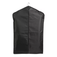 Porta Terno Poliéster Com Zíper Preto Capa Roupas Camisas