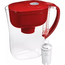  Brita Jarra De Agua Con Filtro Avanzado 6 Tazas Metro Roja