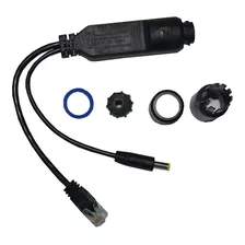 Adaptador Poe 120m Externo Para Camera Ip 48v 12v 2a