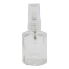 10 Frascos Vip 30ml De Vidrio Con Spray Transparente