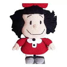 Boneca Mafalda Em Croche Amigurumi 