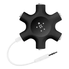 Bifurcador De Auriculares Belkin Rockstar Na Negro