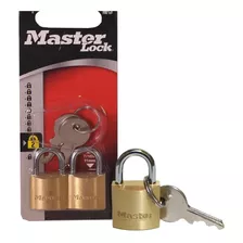 Candado Seguridad Master Lock Bronce 11mm X2 Febo